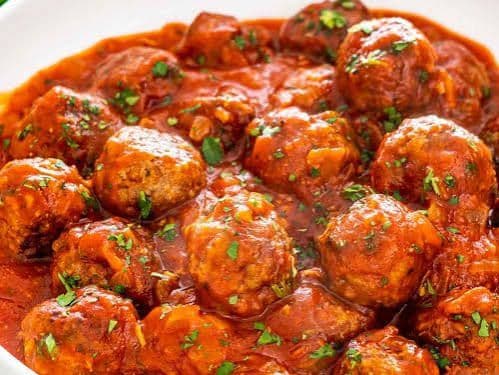 Meatballs in a Marinara sauce — photo 1 of 1